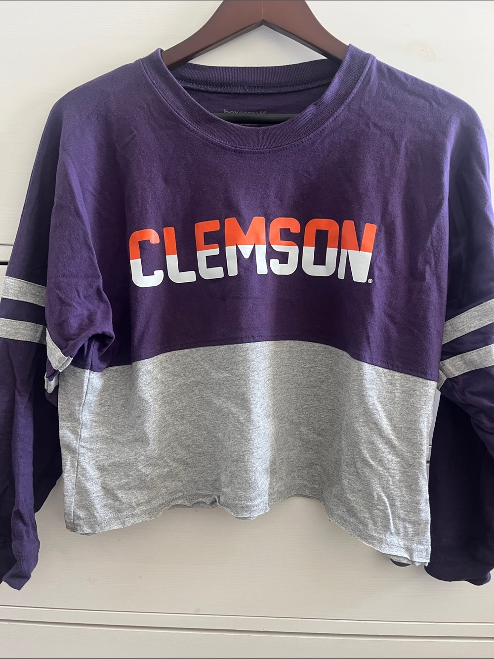 Clemson box crop tee